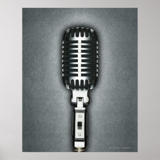 Klassisches Mikrofon Poster