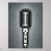 Klassisches Mikrofon Poster (Vorne)