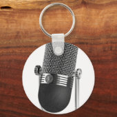 Klassisches Mikrofon Schlüsselanhänger (Vorderseite)