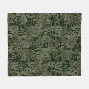 Klassisches militärisches Digital-Tarnmuster Fleecedecke