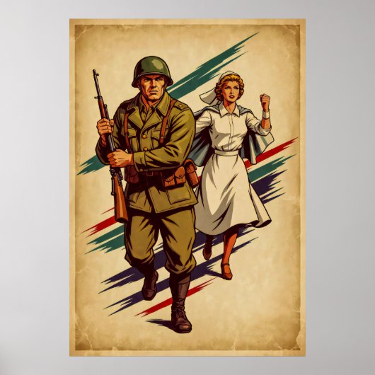 Klassisches militärisches Rekrutierungspaket im Re Poster (Vorne)