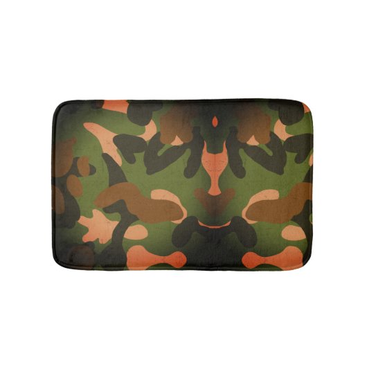 Klassisches militärisches Tarnmuster Badematte (Vorderseite)