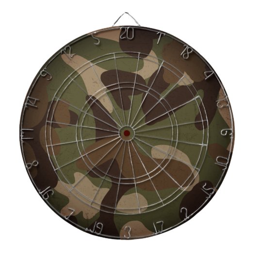 Klassisches militärisches Tarnmuster Dartscheibe (vorne)