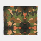 Klassisches militärisches Tarnmuster Fleecedecke (Vorderseite (Horizontal))
