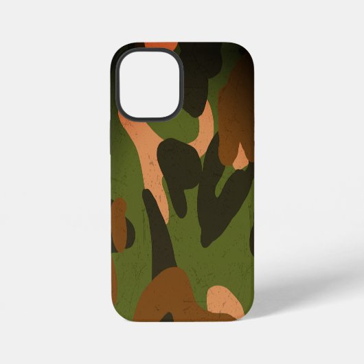 Klassisches militärisches Tarnmuster iPhone Hülle (Rückseite)