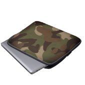 Klassisches militärisches Tarnmuster Laptopschutzhülle (Vorne Knopf)