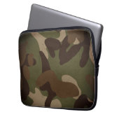 Klassisches militärisches Tarnmuster Laptopschutzhülle (Vorderseite Links)