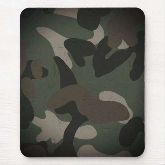 Klassisches militärisches Tarnmuster Mousepad (Vorne)
