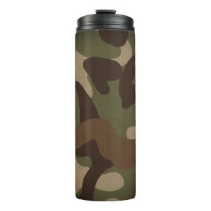 Klassisches militärisches Tarnmuster Thermosbecher