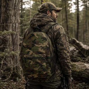 Klassisches militärisches Woodland-Tarnmuster Bedruckter Rucksack