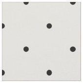 Klassisches Mini Black & Vanilla Polka Dots Muster Stoff (Nahaufnahme)