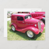 Klassisches Miniauto Postkarte (Vorne/Hinten)