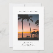 Klassisches Minimal-Foto Save The Date (Vorderseite)