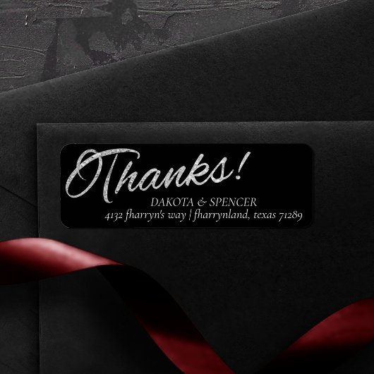 Klassisches Minimalistisch | Danke Silver Black Ad