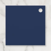 Klassisches Minimalistisch Navy Blue | Gold Vielen Geschenkanhänger (Rückseite)