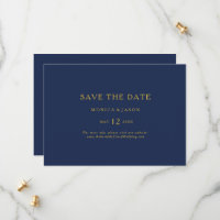 Klassisches Minimalistisch Navy Blue | Horizontal 