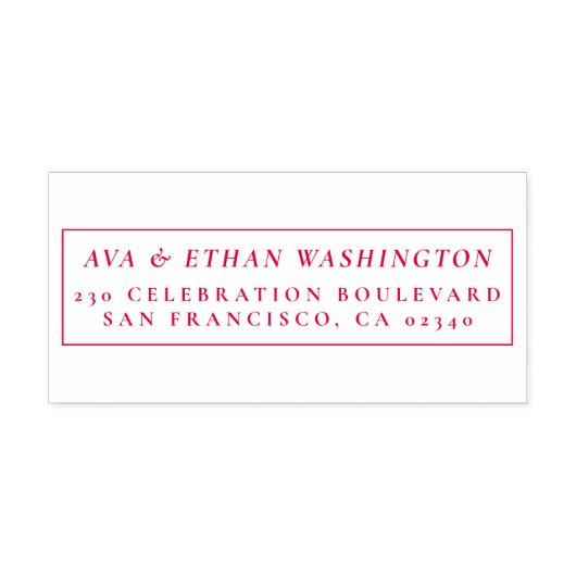 Klassisches Minimalistisch | Rücksendeadresse der Permastempel (Design)