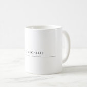 Klassisches Minimalistisches Beruflich Schlicht Kaffeetasse (VorderseiteRechts)