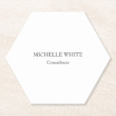 Klassisches Minimalistisches Beruflich Untersetzer (Vorderseite)