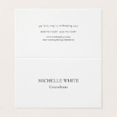 Klassisches Minimalistisches Beruflich Visitenkarten (Außenseite Aufgefaltet)