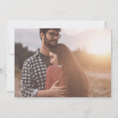 Klassisches Minimalistisches Foto Horizontal Save The Date (Rückseite)