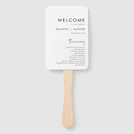 Klassisches Minimalistisches Hochzeitspapier Fächer