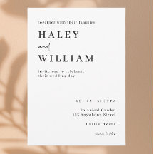 Klassisches Minimalistisches Skript Einfache Hochz