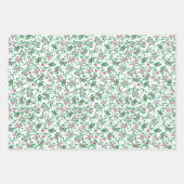 Klassisches Misteltoe-Feiertags-Geschenkpapier Geschenkpapier Set (Vorderseite 3)