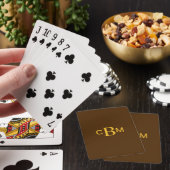 Klassisches Mit Monogramm Spielkarten (In Situ)