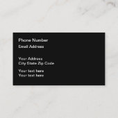 Klassisches Modern Automotive Theme Visitenkarte (Rückseite)