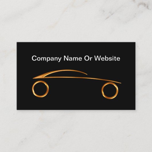 Klassisches Modern Automotive Theme Visitenkarte (Vorderseite)