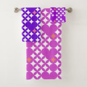 Klassisches modernes ästhetisches Starry Pattern L Badhandtuch Set (Insitu)