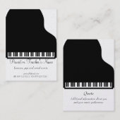 Klassisches modernes berufliches Schwarz-weißes Visitenkarte (Vorne/Hinten)