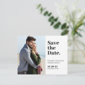 Klassisches modernes Foto Save the Date (Stehend Vorderseite)