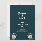 Klassisches modernes Foto Save The Date (Rückseite)