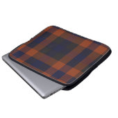 Klassisches modernes Kariertes Tartan Nahtloses Mu Laptopschutzhülle (Vorne Knopf)