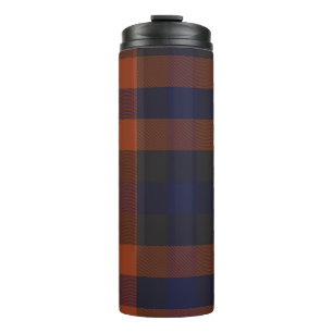 Klassisches modernes Kariertes Tartan Nahtloses Mu Thermosbecher