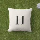 Klassisches Modernes Monogramm Kissen (Golfball-Marker)