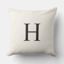 Klassisches Modernes Monogramm Kissen