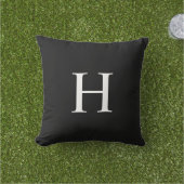 Klassisches Modernes Monogramm Kissen (Golfball-Marker)