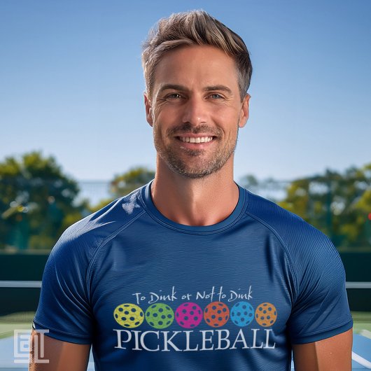 Klassisches modernes Pickleball zum Entfärben oder T-Shirt