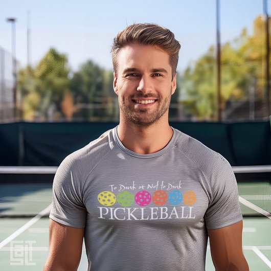 Klassisches modernes Pickleball zum Entfärben oder T-Shirt