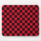 Klassisches, modernes, rotes und schwarzes Muster Mousepad (Vorne)
