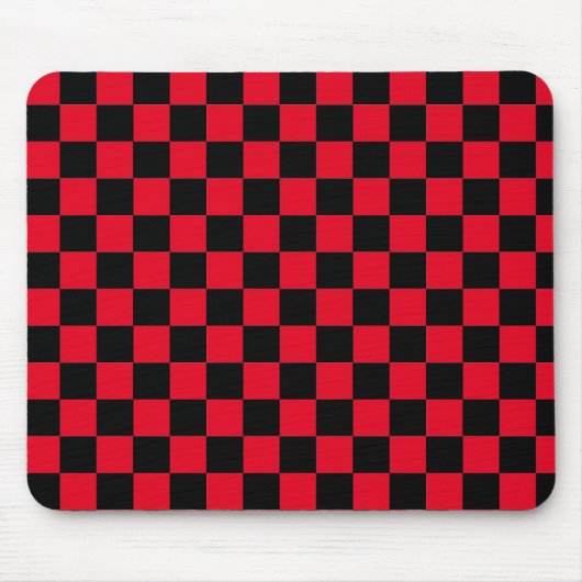 Klassisches, modernes, rotes und schwarzes Muster Mousepad (Vorne)