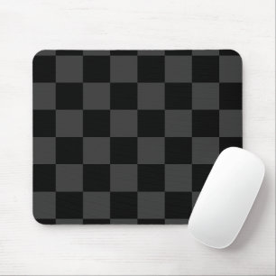 Klassisches modernes Schwarz & rauchiges Schwarz S Mousepad