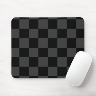 Klassisches modernes Schwarz & rauchiges Schwarz S Mousepad