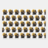 Klassisches modernes Spuk Haus in Weiß Geschenkpapier Set (Vorderseite 2)