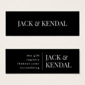 Klassisches, modernes und feines Monogramm-Einfach (Vorne & Hinten)