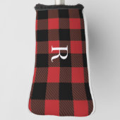 Klassisches Mongramm Büffel kariertes Geschenk für Golf Headcover (Rotieren 90)
