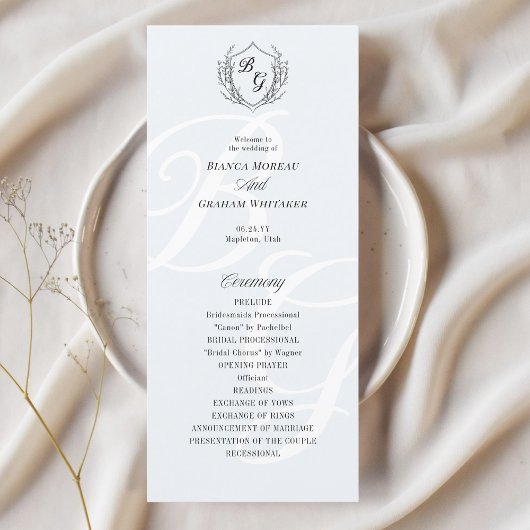 Klassisches Monografie-Programm für Vintages Wappe